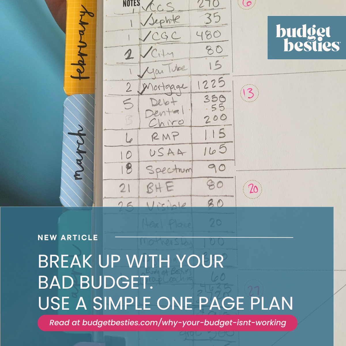 Why Your Budget Isn’t Working (It’s Not You, It’s Your Budget) | Budget Besties